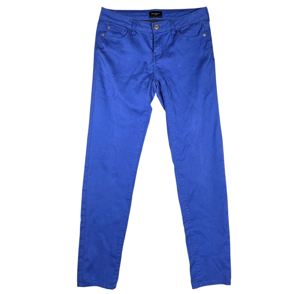 Celebrity Pink Skinny Jeans Womens 5/27 Cobalt Blue Mid Rise Stretch CJ20974F57